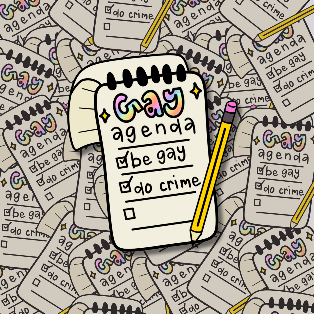 "gay agenda" Sticker