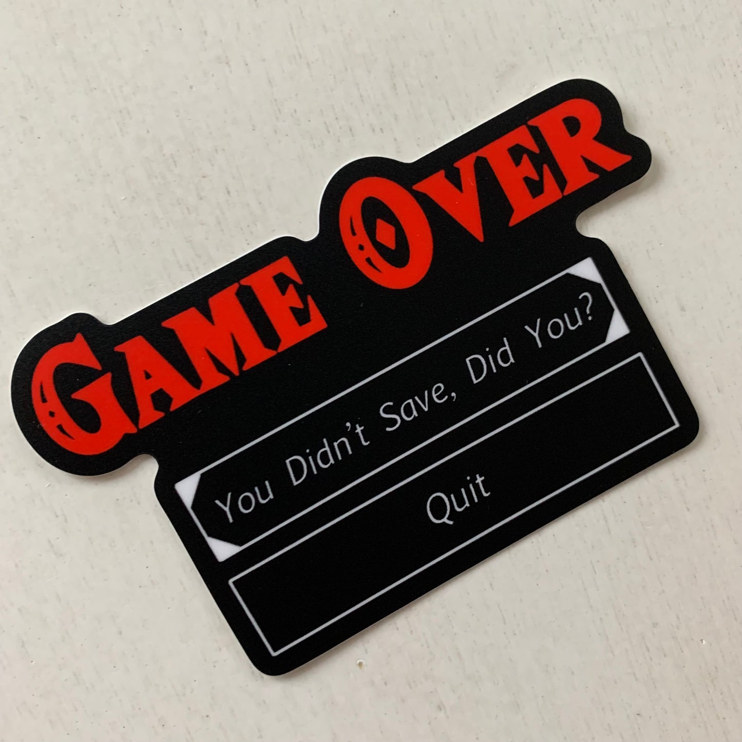 "Game Over" Sticker
