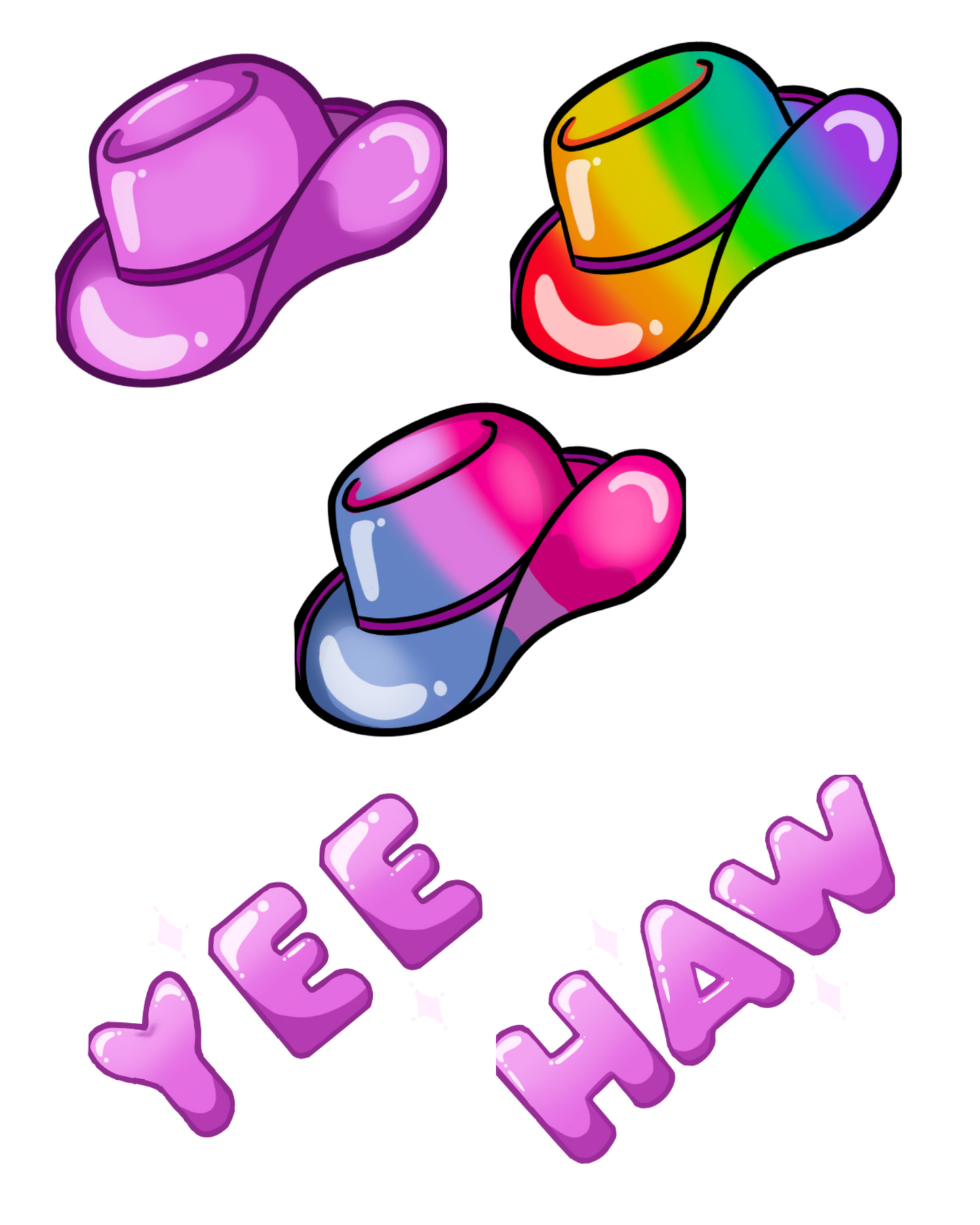 notbella8 Emote Sticker Sheet